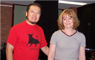 Karl with Hungarian Choral Conductor Lilla Gabor